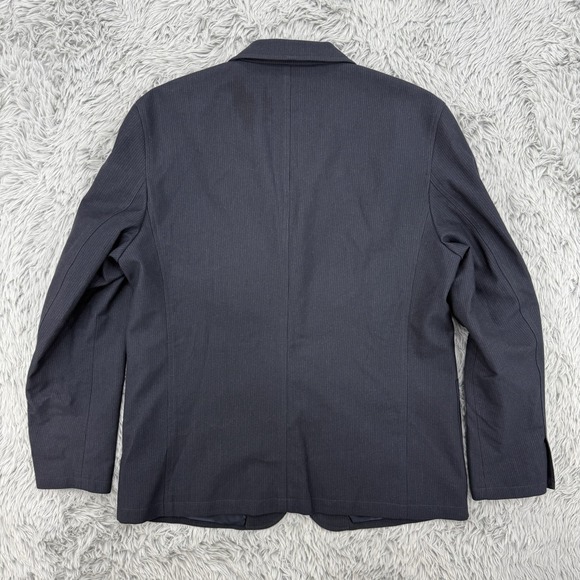 Wallace‎ & Barnes Blazer Men's 42R (fits 44) Navy Subalpino Wool Unlined J Crew - Picture 8 of 11